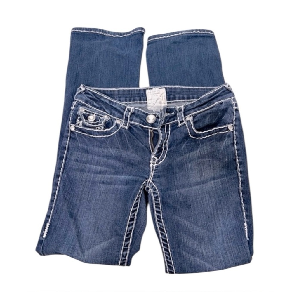 L.A. IDOL Capri Jeans in Dark Blue